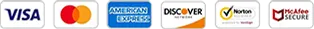 Accepted secure payment cards