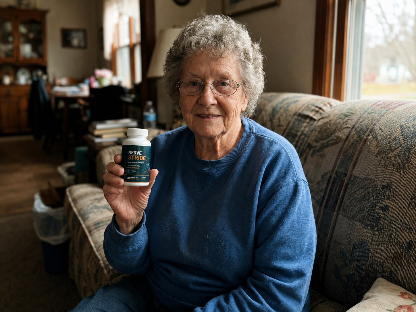 Diane holding Nerve Stride